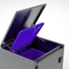 Müllbox Typ Boxxi Stahl verzinkt Anthrazit RAL-7016 mit Kipp-Deckel für 4x 120L – Bild 6
